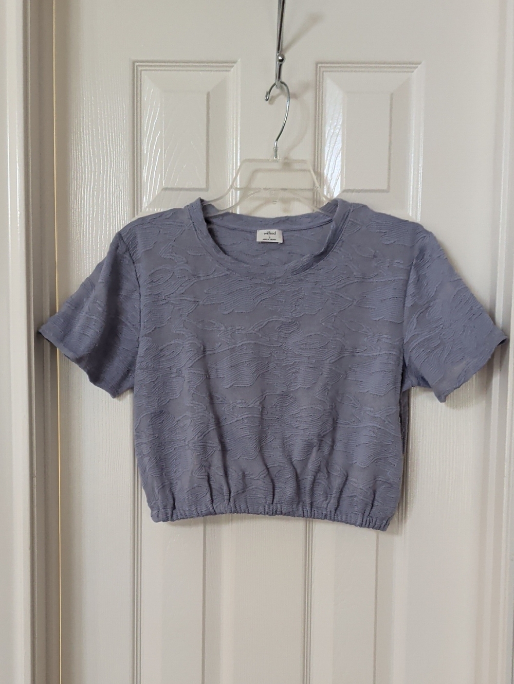 Wilfred Lavender/Light Blue Cropped Floral Top